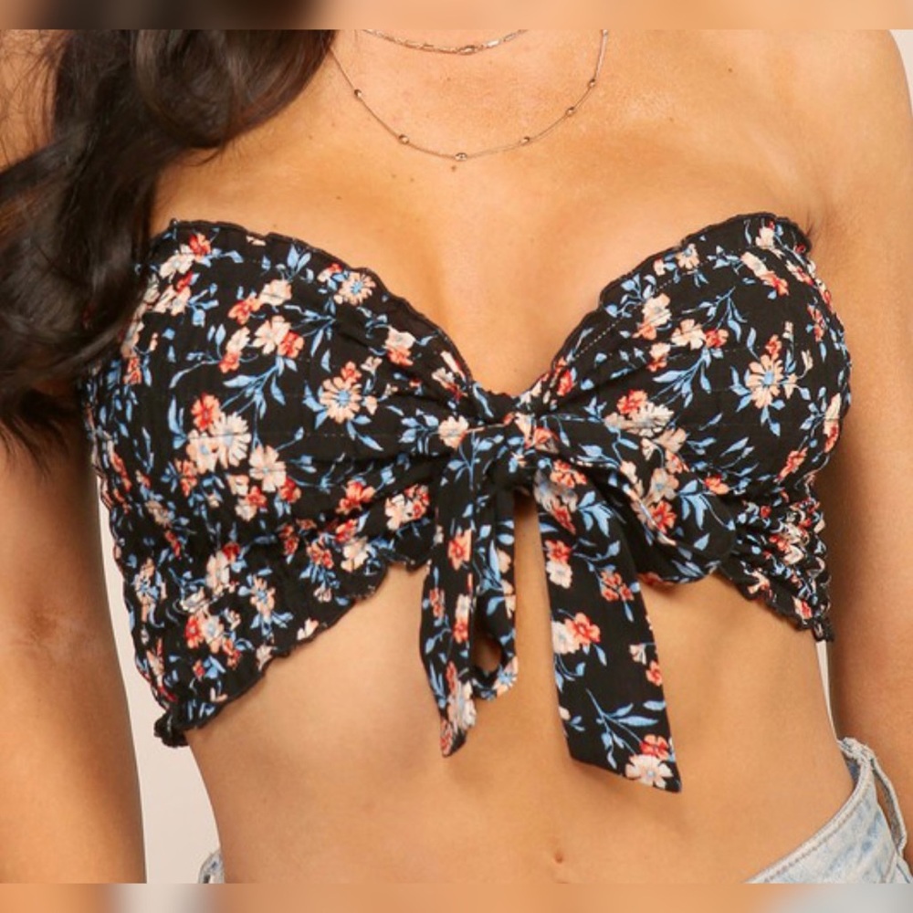 Timing Floral Bandeau Top